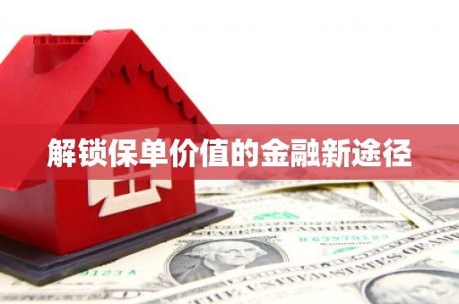 明溪解锁保单价值的金融新途径