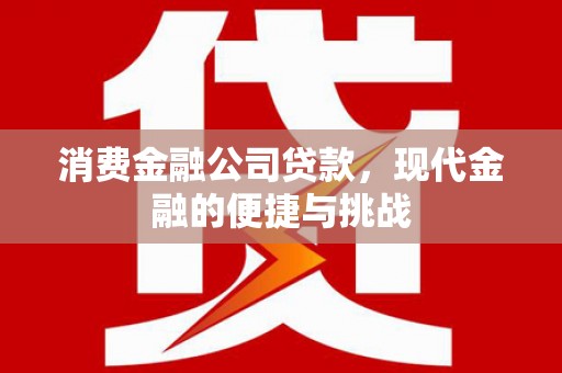 明溪消费金融公司贷款，现代金融的便捷与挑战