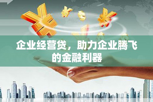 明溪企业经营贷，助力企业腾飞的金融利器