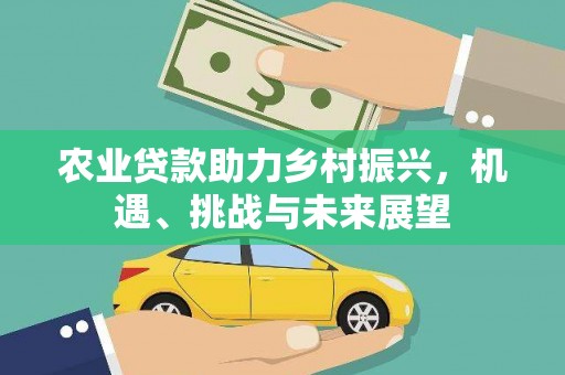 明溪农业贷款助力乡村振兴，机遇、挑战与未来展望
