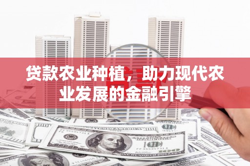 明溪贷款农业种植，助力现代农业发展的金融引擎