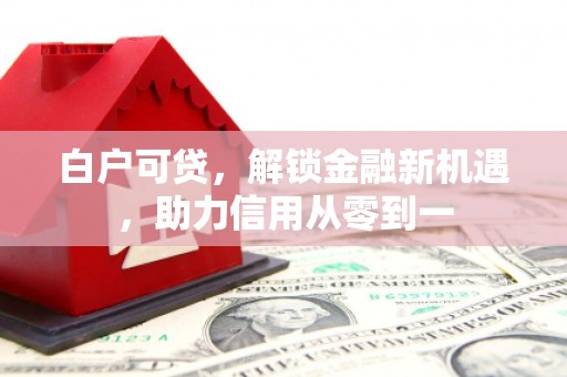 明溪白户可贷，解锁金融新机遇，助力信用从零到一