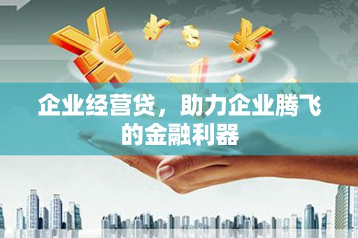 明溪企业经营贷，助力企业腾飞的金融利器