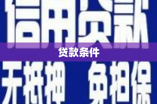 明溪贷款条件