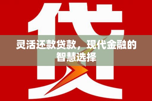明溪灵活还款贷款，现代金融的智慧选择