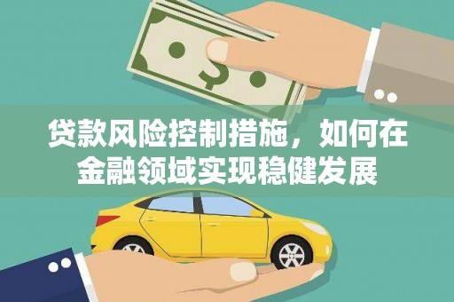 明溪贷款风险控制措施，如何在金融领域实现稳健发展