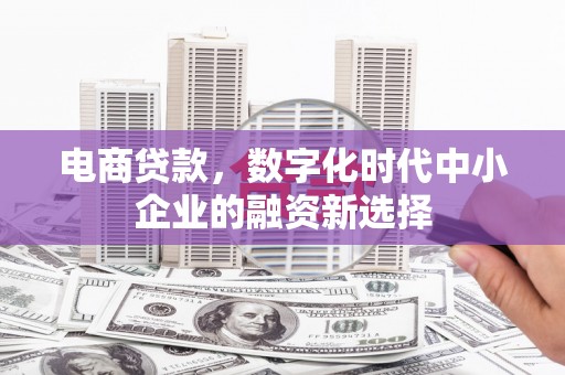 明溪电商贷款，数字化时代中小企业的融资新选择