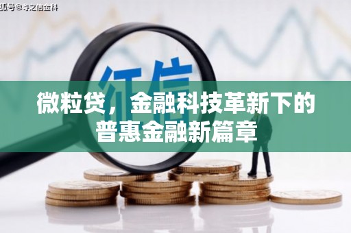 明溪微粒贷，金融科技革新下的普惠金融新篇章