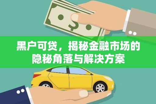明溪黑户可贷，揭秘金融市场的隐秘角落与解决方案