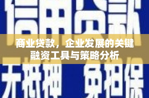 明溪商业贷款，企业发展的关键融资工具与策略分析
