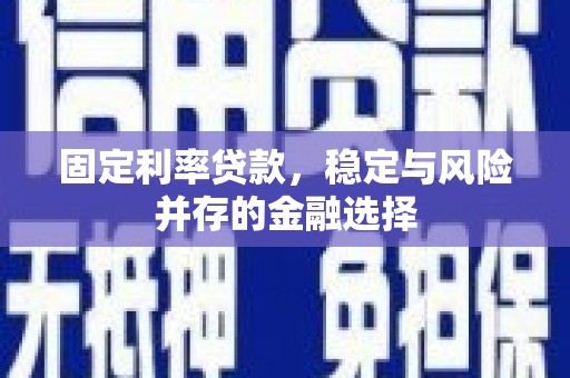 明溪固定利率贷款，稳定与风险并存的金融选择