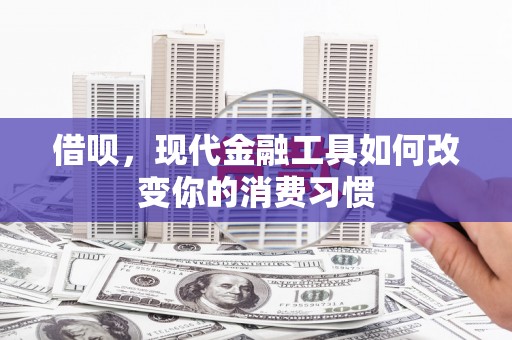 明溪借呗，现代金融工具如何改变你的消费习惯