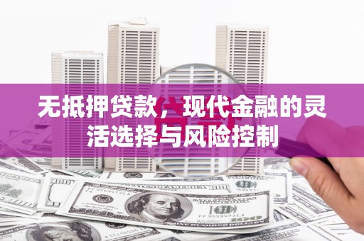 明溪无抵押贷款，现代金融的灵活选择与风险控制