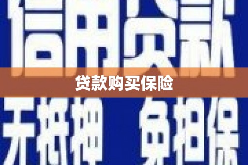 明溪贷款购买保险