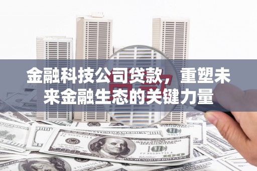 明溪金融科技公司贷款，重塑未来金融生态的关键力量
