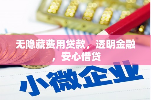 明溪无隐藏费用贷款，透明金融，安心借贷