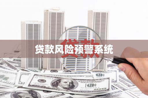 明溪贷款风险预警系统