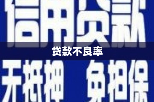 明溪贷款不良率